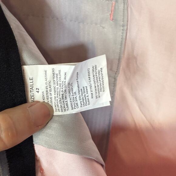 Pga Tour Men's Striped 8" Golf Shorts - Shell Pink 42 $68 - Picture 6 of 7